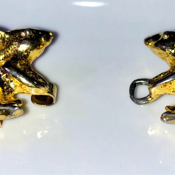 Twin JD AIMI 1974 Goldtone Mice Belt Buckle and Latch Visible Wear Fits - Picture 5 of 8